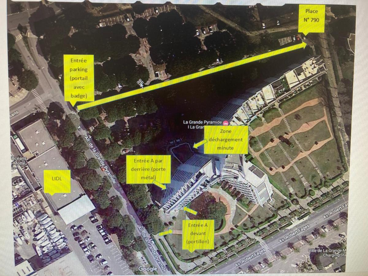Reve Bleu Residence La Grande Pyramide Vue Port Hyper Centre Wifi Parking Prive Gratuit Zewnętrze zdjęcie